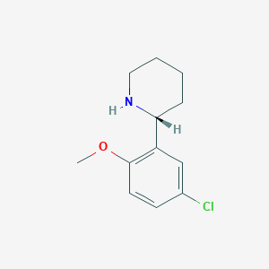 (2R)-2-(5-chloro-2-methoxyphenyl)piperidine