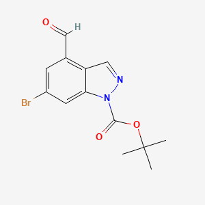 Tert-butyl 6-bromo-4-formyl-indazole-1-carboxylate