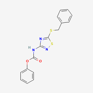 (5-Benzylthio-1,2,4-thiadiazol-3-yl) phenylcarbamate