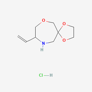 (8R)-8-vinyl-1,4,10-trioxa-7-azaspiro[4.6]undecane;hydrochloride