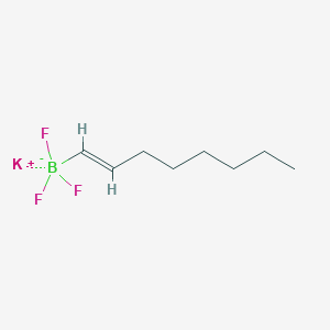 molecular formula C8H15BF3K B13904906 (T-4)-Potassium (E)-trifluoro(oct-1-en-1-yl)borate 