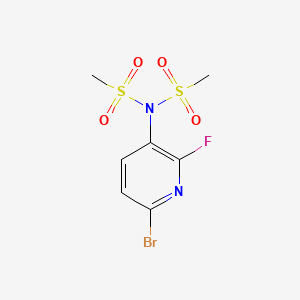 N-(6-Bromo-2-fluoropyridin-3-yl)-N-(methylsulfonyl)methanesulfonamide