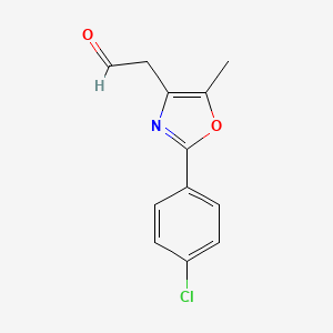 2-[2-(4-Chlorophenyl)-5-methyl-1,3-oxazol-4-yl]acetaldehyde