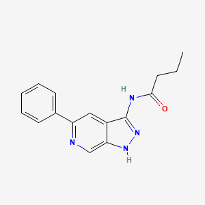 N-(5-phenyl-1H-pyrazolo[3,4-c]pyridin-3-yl)butanamide