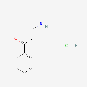 molecular formula C10H14ClNO B1390494 3-(Methylamino)-1-phenylpropan-1-one hydrochloride CAS No. 2538-50-3