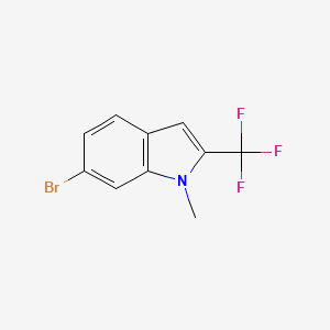 molecular formula C10H7BrF3N B13904969 6-bromo-1-methyl-2-(trifluoromethyl)-1H-indole 