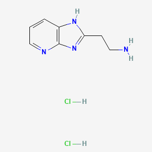 molecular formula C8H12Cl2N4 B1390497 2-(3H-咪唑并[4,5-b]吡啶-2-基)乙胺二盐酸盐 CAS No. 3324-08-1