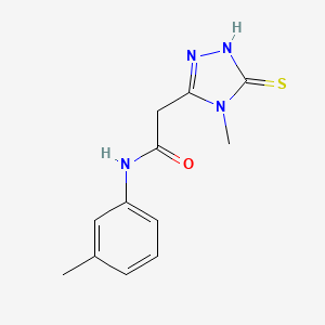 2-(5-Mercapto-4-methyl-4H-[1,2,4]triazol-3-yl)-N-m-tolyl-acetamide