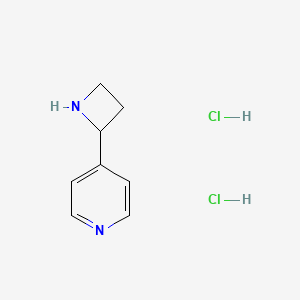 molecular formula C8H12Cl2N2 B13905010 4-(Azetidin-2-yl)pyridine dihydrochloride 