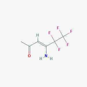 molecular formula C6H6F5NO B13905028 (Z)-4-amino-5,5,6,6,6-pentafluorohex-3-en-2-one 