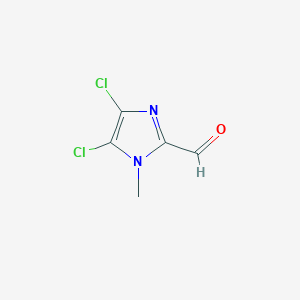 molecular formula C5H4Cl2N2O B13905046 4,5-dichloro-1-methyl-1H-imidazole-2-carbaldehyde CAS No. 1000684-07-0