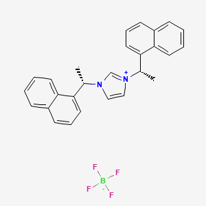 1,3-Bis((S)-1-(naphthalen-1-yl)ethyl)-1H-imidazol-3-ium tetrafluoroborate