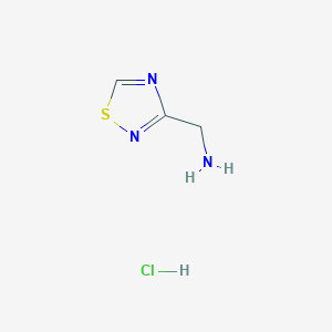 molecular formula C3H6ClN3S B13905065 1-(1,2,4-Thiadiazol-3-yl)methanamine hydrochloride 