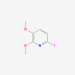 molecular formula C7H8INO2 B1390507 6-碘-2,3-二甲氧基吡啶 CAS No. 321535-23-3