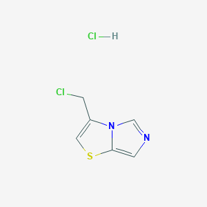 molecular formula C6H6Cl2N2S B13905070 3-Chloromethylimidazo[5,1-b]thiazole hydrochloride 