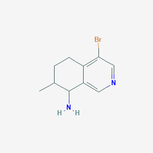 4-Bromo-5,6,7,8-tetrahydro-7-methyl-8-isoquinolinamine