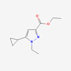 5-Cyclopropyl-1-ethyl-1H-pyrazole-3-carboxylic acid ethyl ester