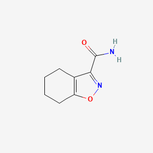 molecular formula C8H10N2O2 B1390508 4,5,6,7-Tetrahydro-1,2-benzisoxazole-3-carboxamide CAS No. 1008-50-0