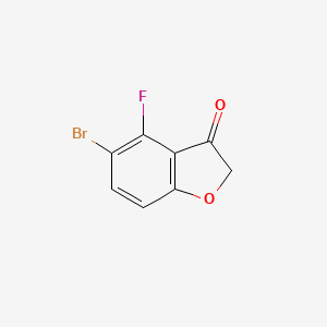 5-Bromo-4-fluoro-benzofuran-3-one