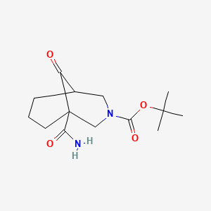 Tert-butyl 1-carbamoyl-9-oxo-3-azabicyclo[3.3.1]nonane-3-carboxylate