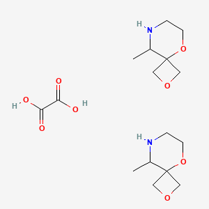 9-Methyl-2,5-dioxa-8-azaspiro[3.5]nonane;hemi(oxalic acid)