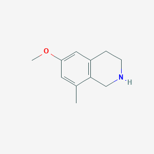 molecular formula C11H15NO B13905150 6-Methoxy-8-methyl-1,2,3,4-tetrahydroisoquinoline 