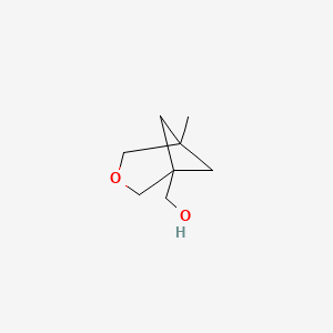 molecular formula C8H14O2 B13905186 (5-Methyl-3-oxabicyclo[3.1.1]heptan-1-yl)methanol 