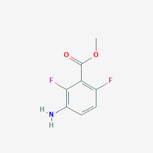 molecular formula C8H7F2NO2 B1390522 Methyl 3-amino-2,6-difluorobenzoate CAS No. 84832-02-0