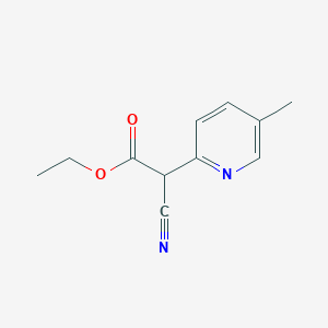 Ethyl 2-cyano-2-(5-methylpyridin-2-yl)acetate