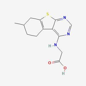 (7-Methyl-5,6,7,8-tetrahydro-benzo[4,5]thieno[2,3-d]pyrimidin-4-ylamino)-acetic acid