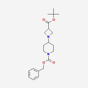 Benzyl 4-(3-(tert-butoxycarbonyl)azetidin-1-yl)piperidine-1-carboxylate