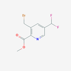 Methyl 3-(bromomethyl)-5-(difluoromethyl)pyridine-2-carboxylate