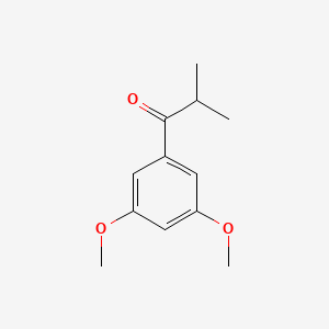 molecular formula C12H16O3 B13905277 1-(3,5-Dimethoxyphenyl)-2-methyl-1-propanone 