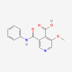 B1390528 3-Methoxy-5-(phenylcarbamoyl)isonicotinic acid CAS No. 1087659-19-5