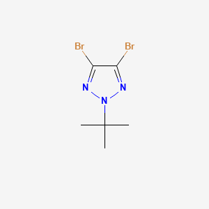 molecular formula C6H9Br2N3 B13905281 4,5-Dibromo-2-(tert-butyl)-2H-1,2,3-triazole 