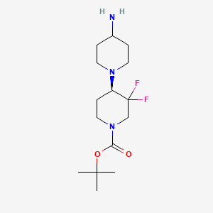 tert-butyl (4R)-4-(4-amino-1-piperidyl)-3,3-difluoro-piperidine-1-carboxylate