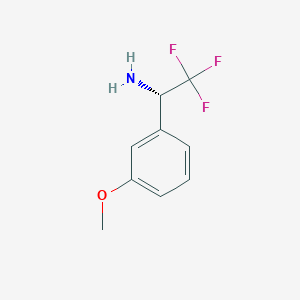 B1390530 (1S)-2,2,2-Trifluoro-1-(3-methoxyphenyl)ethylamine CAS No. 1213137-26-8