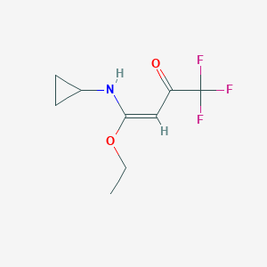 (E)-4-Ethoxy-4-cyclopropylamino-1,1,1-trifluorobutan-3-en-2-one