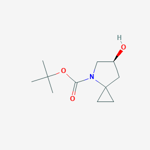 molecular formula C11H19NO3 B13905336 Tert-butyl (6S)-6-hydroxy-4-azaspiro[2.4]heptane-4-carboxylate 