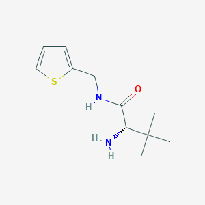 (2S)-2-amino-3,3-dimethyl-N-(thiophen-2-ylmethyl)butanamide