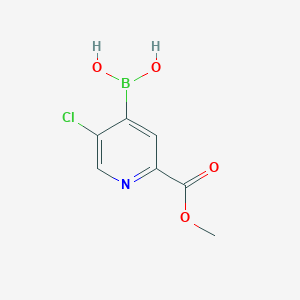 (5-Chloro-2-(methoxycarbonyl)pyridin-4-yl)boronic acid