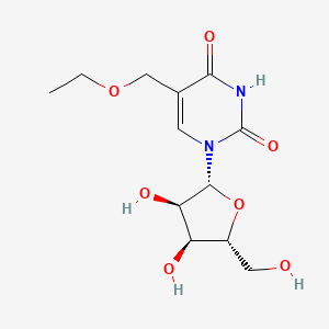 molecular formula C12H18N2O7 B13905359 5-Ethoxymethyluridine 