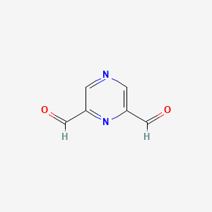 molecular formula C6H4N2O2 B13905396 Pyrazine-2,6-dicarbaldehyde 