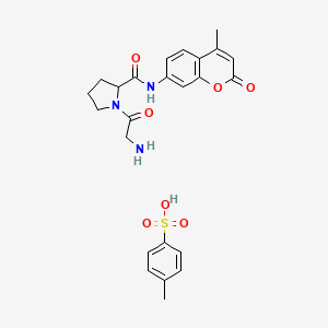 molecular formula C24H27N3O7S B13905414 H-Gly-DL-Pro-AMC.TsOH 