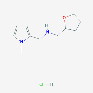 molecular formula C11H19ClN2O B1390542 （1-甲基-1H-吡咯-2-基甲基）-（四氢呋喃-2-基甲基）-胺盐酸盐 CAS No. 1185293-35-9