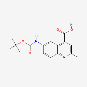 6-(Tert-butoxycarbonylamino)-2-methyl-quinoline-4-carboxylic acid