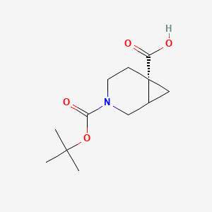 molecular formula C12H19NO4 B13905429 cis-3-Tert-butoxycarbonyl-3-azabicyclo[4.1.0]heptane-6-carboxylic acid 