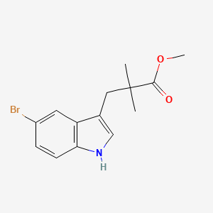 methyl 3-(5-bromo-1H-indol-3-yl)-2,2-dimethyl-propanoate