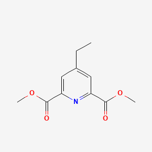 molecular formula C11H13NO4 B13905450 Dimethyl 4-ethylpyridine-2,6-dicarboxylate 