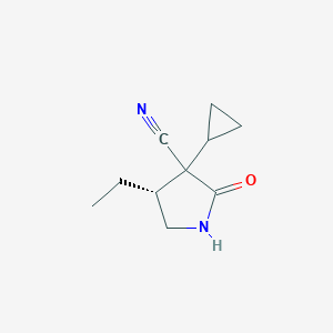 (4R)-3-Cyclopropyl-4-ethyl-2-oxo-pyrrolidine-3-carbonitrile